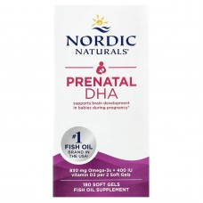 Nordic Naturals, Prenatal DHA, пренатальная ДГК, без добавок, 180 капсул Nordic Naturals, Prenatal DHA, пренатальная ДГК, без добавок, 180 капсул